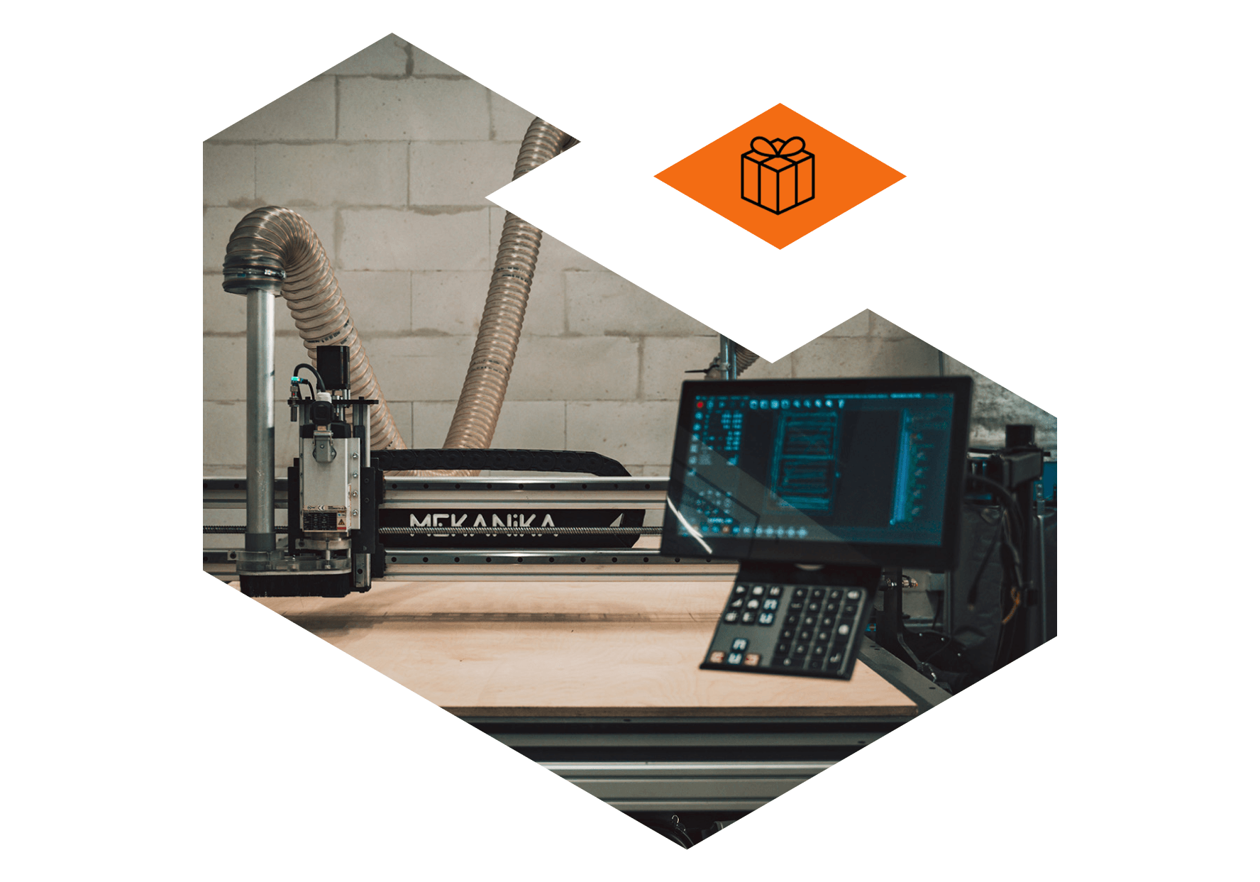 Fab cnc milling machine with expandable interface