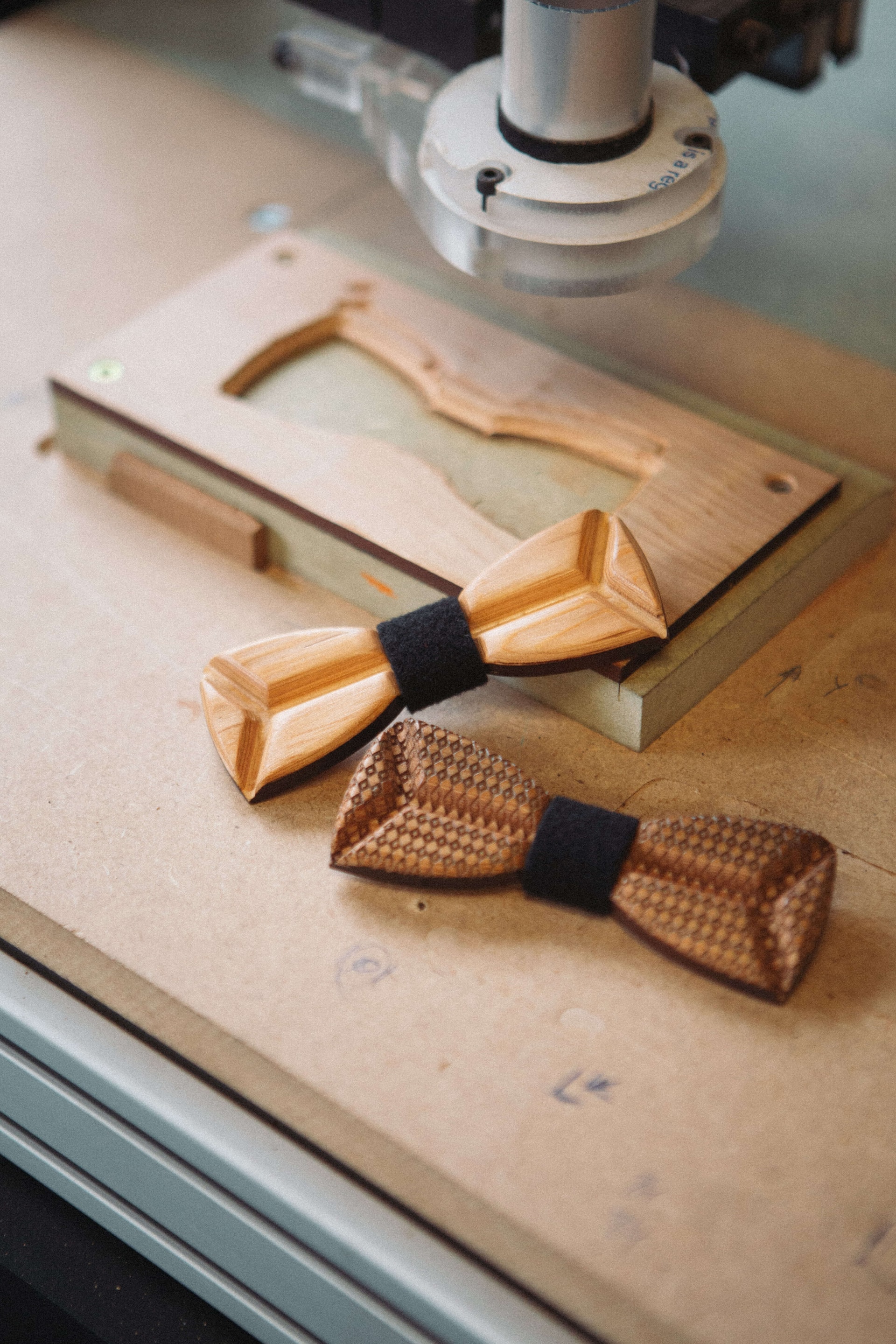 wooden bowtie