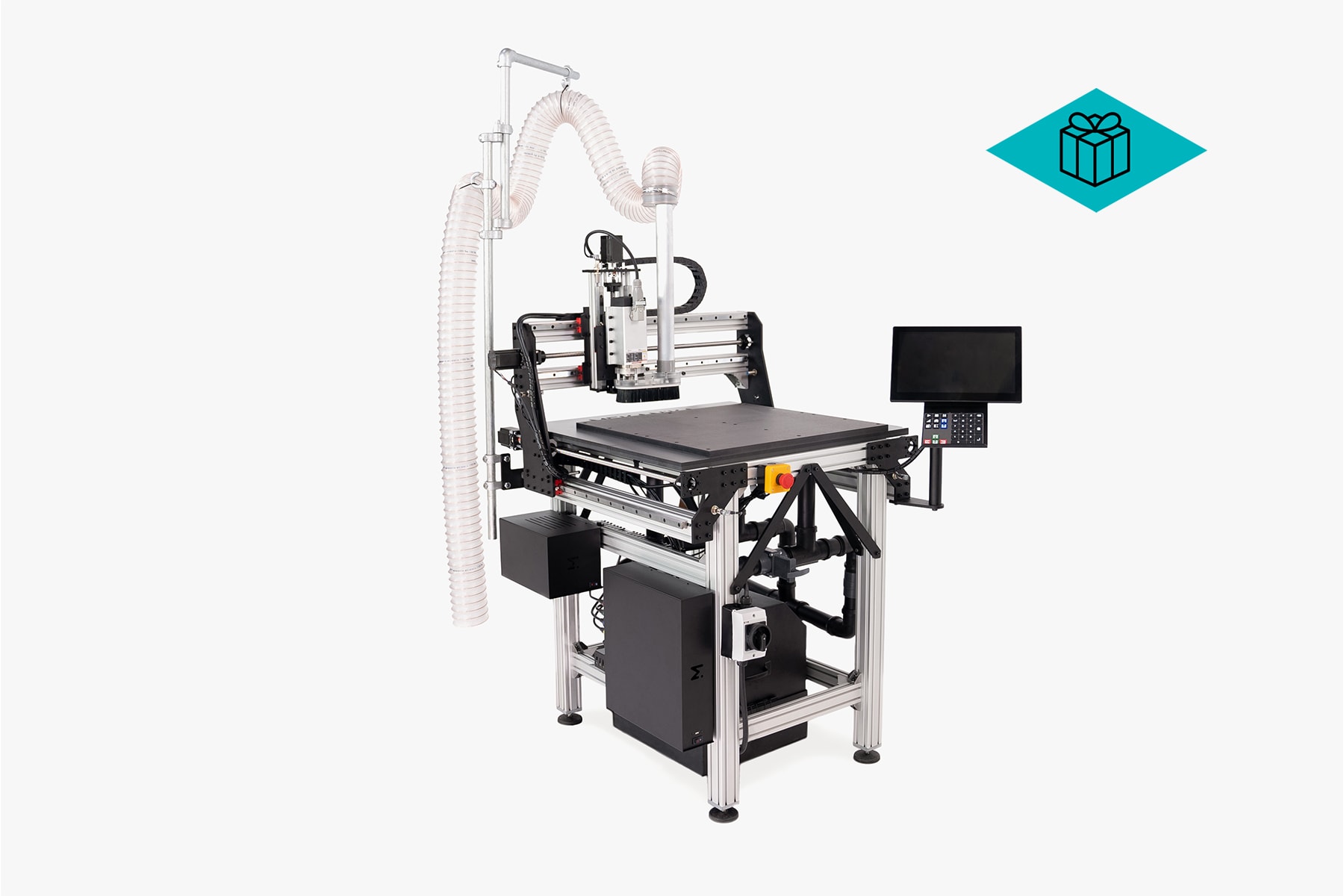 <p>With the Pro Smart Pack + Vacuum Table, you'll be ready to start production in no time. This standalone, rigid setup includes everything you need to control your machine, extract dust and clamp your workpiece, and is equipped with our latest vacuum table system.<br><br><strong>🎁 Special offer:</strong> the Dust Collection Kit and Dust Shoe are included for free (value €464) with every Pro pack purchase. Take advantage of it now!</p>
